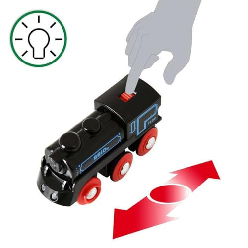 BRIO World - 33599 Rechargeable Engine  Battery-Powered Toy Train for Kids Aged 3+