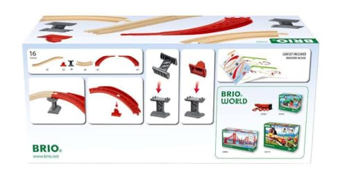 BRIO Ascending Curves Track Pack - Expertly Crafted Railway Expansion  FSC- Beech Wood  Enhances Motor Skills  Perfect for Kids Aged 3+