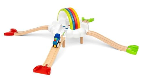 Brio My First Railway Light Up Rainbow Set - Interactive Learning Toy  FSC- Materials  Child-Friendly Design  Safety Tested  Age-Appropriate Play