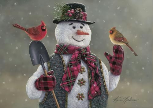 Buffalo Games “ Kim Norlien - Snow Grandpa - 500 Piece Silver Select Jigsaw Puzzle Colorful Puzzles for Adults “ Precision-Cut Pieces, Beautiful Artwork, and Hours of Relaxing Fun