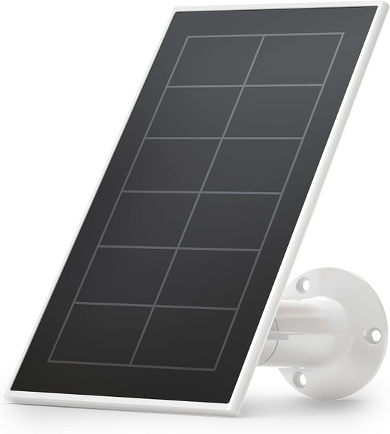 Arlo Solar Panel Charger (2021 Released) - Arlo Certified Accessory - Works with Arlo Pro 5S 2K, Pro 4, Pro 3, Floodlight, Ultra 2, and Ultra Cameras, Weather Resistant, Easy Install, White - VMA5600 Arlo Solar Panel Charger (2021 Released) - Arlo Certified Accessory - Works with Arlo Pro 5S 2K, Pro 4, Pro 3, Floodlight, Ultra 2, and Ultra Cameras, Weather Resistant, Easy Install, White - VMA5600
