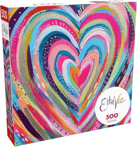 Buffalo Games - Ettavee - Bright Heart - 500 Piece Jigsaw Puzzle for Adults -Challenging Puzzle Perfect for Game Nights - Finished Size is 21.25 x 15.00