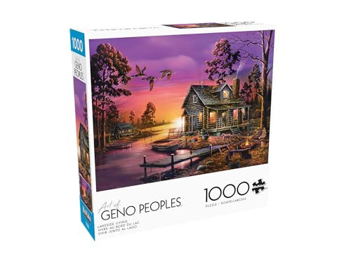 Buffalo Games - Geno Peoples - Lakeside Living - 1000 Piece Jigsaw Puzzle for Adults -Challenging Puzzle Perfect for Game Nights - Finished Size is 26.75 x 19.75