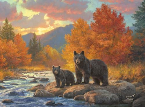 Buffalo Games - Abraham Hunter - Golden Crossing - 1000 Piece Jigsaw Puzzle for Adults -Challenging Puzzle Perfect for Game Nights - Finished Size is