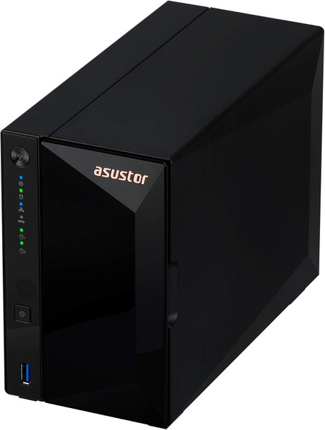 Asustor Drivestor 2 Pro AS3302T - 2 Bay NAS, 1.4GHz Quad Core, 2.5GbE Port, 2GB RAM DDR4, Network Attached Storage (Diskless)