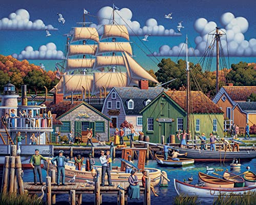 D·O·W·D·L·E Dowdle Jigsaw Puzzle - Mystic Seaport - 500 Piece