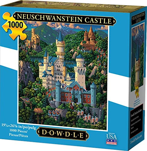 D·O·W·D·L·E Dowdle Jigsaw Puzzle - Neuschwanstein Castle - 1000 Piece