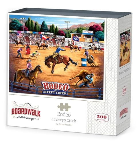 D·O·W·D·L·E Rodeo at Sleepy Creek by Boardwalk - 500 Piece Jigsaw Puzzle for Adults, Made in USA