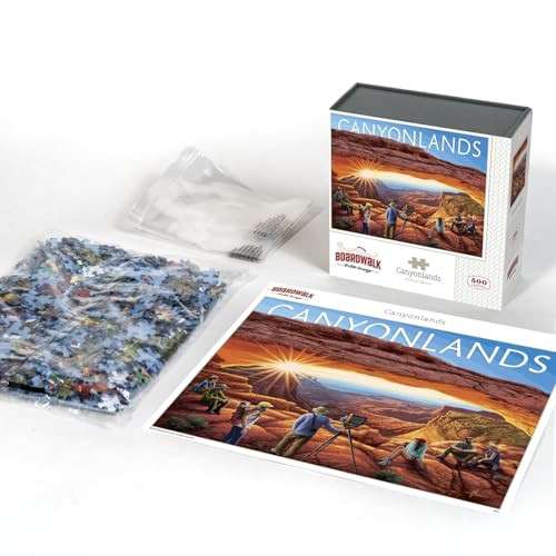 D·O·W·D·L·E Boardwalk Puzzles Canyonlands National Park, 500 Piece Jigsaw Puzzle for Adults, Made in USA