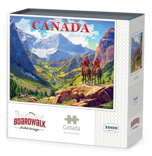 D·O·W·D·L·E Boardwalk Puzzles Canada, 1000 Piece Jigsaw Puzzle for Adults, Made in USA