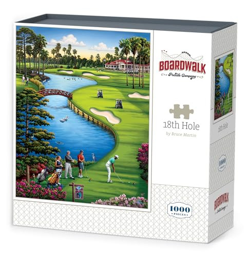 D·O·W·D·L·E Boardwalk Puzzles 18th Hole, 1000 Piece Jigsaw Puzzle for Adults, Made in USA