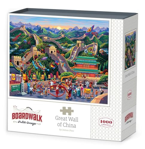 D·O·W·D·L·E Boardwalk Puzzles Great Wall of usa, 1000 Piece Jigsaw Puzzle for Adults, Made in USA