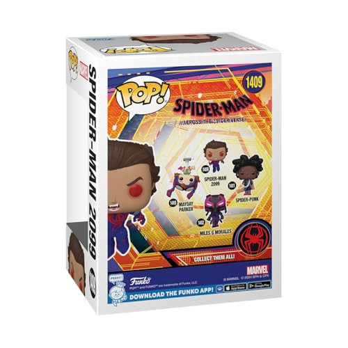 Funko POP Marvel: Spider-Man Across The Spider-Verse - Spider-Man 2099 - Unmasked - Collectable Vinyl Figure -  Idea - Official Merchandise - for Kids & Adults - Movies Fans