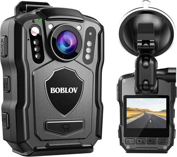 BOBLOV M5 2K Police Body Worn Camera, GPS Enabled &1440P Body Mounted Cam, 128G Body Cam Built-in 4200MAH Battery,15Hrs Record, IP67 Waterproof, Night Vision Law Enforcement with Car Suction Mount BOBLOV M5 2K Police Body Worn Camera, GPS Enabled &1440P Body Mounted Cam, 128G Body Cam Built-in 4200MAH Battery,15Hrs Record, IP67 Waterproof, Night Vision Law Enforcement with Car Suction Mount