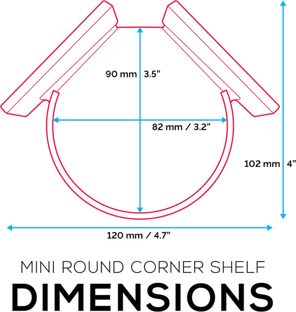 BRAINWAVZ Mini Circular Corner Shelf Mount for Security Cameras, Baby Monitors, Speakers, Plants & More, Universal Holder, Strong Adheasive, No Mess, Screwless (White) BRAINWAVZ Mini Circular Corner Shelf Mount for Security Cameras, Baby Monitors, Speakers, Plants & More, Universal Holder, Strong Adheasive, No Mess, Screwless (White)