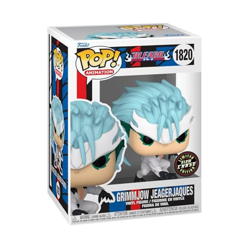 Funko Pop Animation: Bleach - Grimmjow Jaegerjaquez Jeagerjaques - 1/6 Odds for Rare Chase Variant - (Glow in The Dark), (Styles May Vary) - Collectable Vinyl Figure -  Idea - Anime Fans