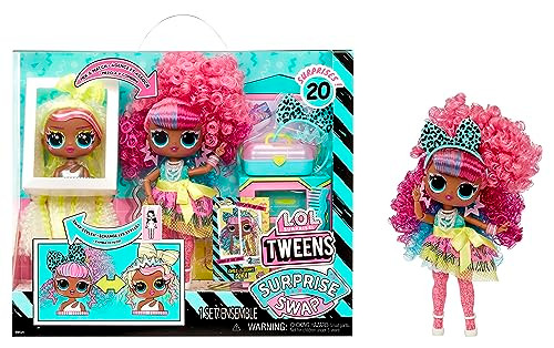 L.O.L. Surprise Tweens Surprise Swap Curls-2-Crimps Cora Fashion Doll with 20+ Surprises Including Styling Head and Fabulous Fashions and Accessories “ Great  for Kids Ages 4+