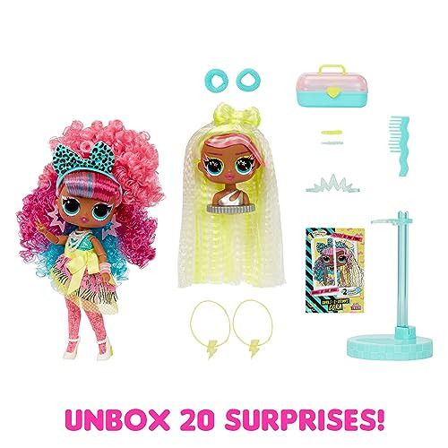 L.O.L. Surprise Tweens Surprise Swap Curls-2-Crimps Cora Fashion Doll with 20+ Surprises Including Styling Head and Fabulous Fashions and Accessories “ Great  for Kids Ages 4+