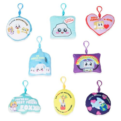 LankyBox Mystery Plush, Collectible Clip-ons, Officially Licensed LankyBox Merch-Case of 18 Pieces