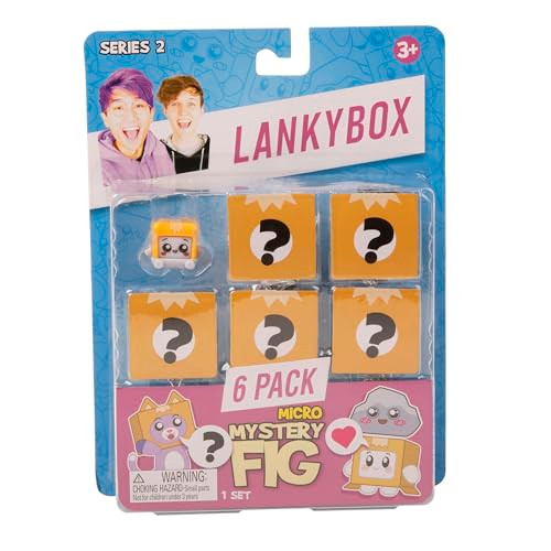 LankyBox 22206 Mystery Micro 6 Pack, Series 2, Collectible Mini Figures, Ultra-Rare Editions, Officially Licensed Merch-Styles May Vary
