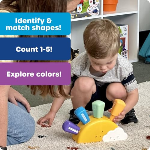 Learning Resources Sunshine Shape Sorter, Fine Motor Skills, Numbers Matching Skills Activities, Montessori Toddler Toys, Sensory Bin for Kids, Preschool Activities, Girls and Boys s