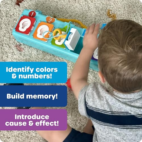 Learning Resources Lock & Key Clubhouse, Counting and Fine Motor Games, Combination Lock Toy , Montessori Activity Center For Kids, Preschool Learning Activities, Boy and Girls s