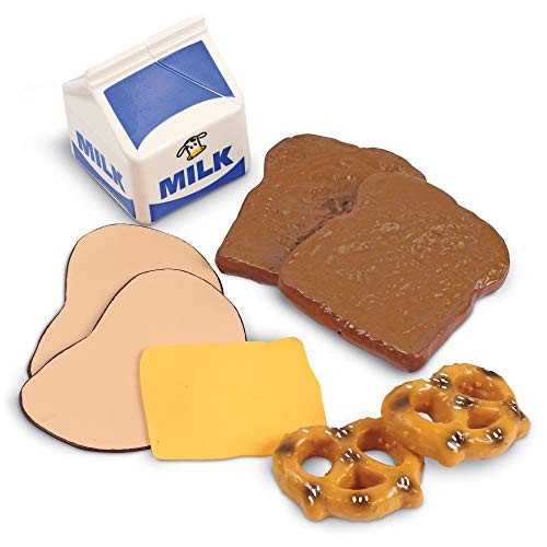 Learning Resources Healthy Lunch Basket - 17 Pieces, Ages 3+ Pretend Play Food for Toddlers, Preschool Learning Toys, Kitchen Play Toys for Kids