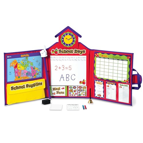 Learning Resources Pretend & Play School Set, Pretend Teacher Play School Set, 149 Pieces, Ages 3+ - Standard Packaging