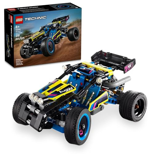 LEGO Technic Off-Road Race Buggy Buildable Car Toy, Cool Toy for 8 Year Old Boys, Girls and Kids who Love Rally Contests, Race Car Featuring Moving 4-Cylinder Engine and Working Suspension, 42164