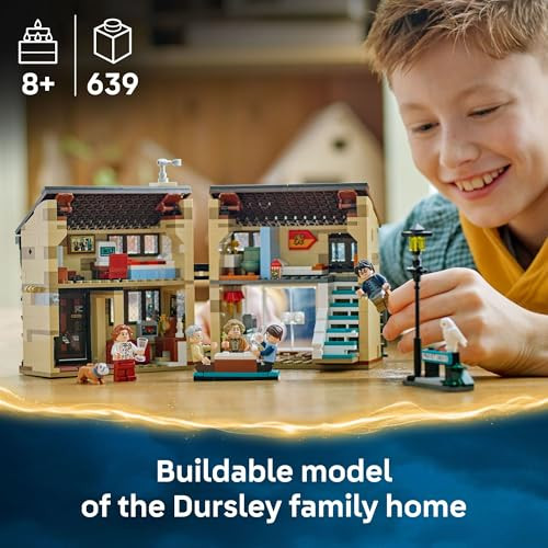 LEGO Harry Potter Privet Drive: Aunt Marge™s Visit Kids Toy - Buildable Book Nook and Room Decor for Boys and Girls, Ages 8+ - Collectible Harry Potter Minifigure - Birthday  Idea - 76451