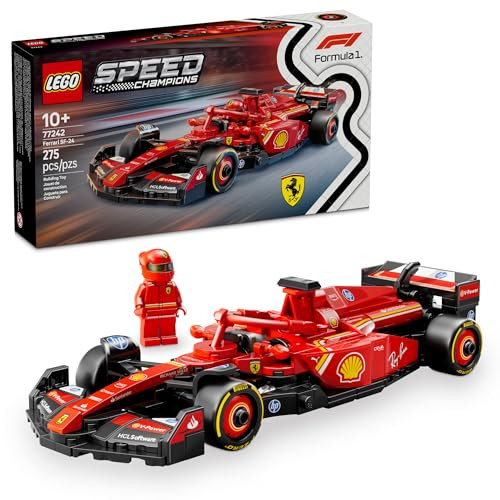 LEGO Speed Champions Ferrari SF-24 F1 Race Car Toys - Building Sets for Kids, Boys & Girls, Ages 10+ - Ferrari F1 Model Car Kits for Display or Play -  Ideas for Birthdays and Fans - 77242