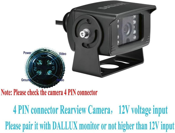 Bus Truck Vehicle Backup Cameras Wide View Angle cab cam Rearview Reverse Waterproof Night Vision 4 PIN Cam for Travel Trailer/Pickup/Van/RV Camper/Motor Home (12V,package not include extension cable) Bus Truck Vehicle Backup Cameras Wide View Angle cab cam Rearview Reverse Waterproof Night Vision 4 PIN Cam for Travel Trailer/Pickup/Van/RV Camper/Motor Home (12V,package not include extension cable)