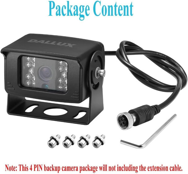 Bus Truck Vehicle Backup Cameras Wide View Angle cab cam Rearview Reverse Waterproof Night Vision 4 PIN Cam for Travel Trailer/Pickup/Van/RV Camper/Motor Home (12V,package not include extension cable) Bus Truck Vehicle Backup Cameras Wide View Angle cab cam Rearview Reverse Waterproof Night Vision 4 PIN Cam for Travel Trailer/Pickup/Van/RV Camper/Motor Home (12V,package not include extension cable)