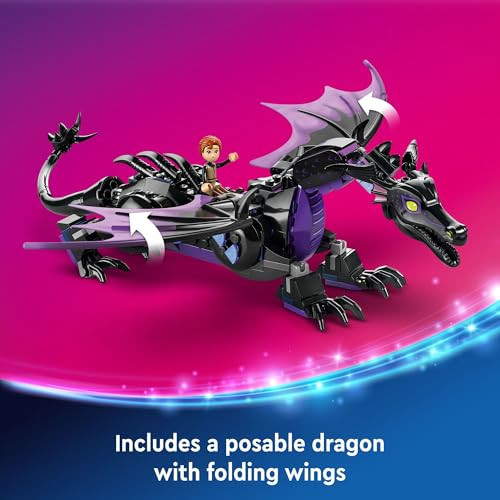 LEGO Disney Princess Maleficent™s Dragon Form Building Set for Kids and Sleeping Beauty Fans, Disney Princess Figure, Castle Toy, Fun  Idea for Girls and Boys Ages 7 Plus Who Love Aurora, 43240