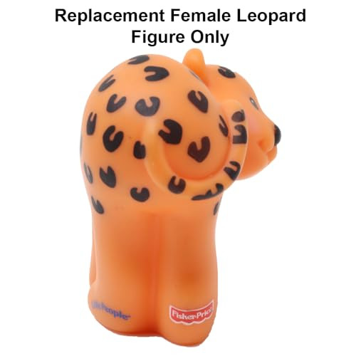 Little People Replacement Part for Fisher-Price Noah's Ark, Zoo or Safari Playset V8254 - Replacement Female Orange and Black Leopard