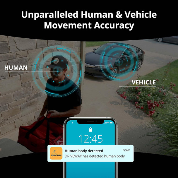Defender Exclusive Bundle: 4K Vision AI 8MP Artificial Intelligence 4CH Wired System, 4 Cameras, 1TB DVR, 2 Year Warranty, 5 x 60ft. Cables, Human/Vehicle Detection, Color Night Vision, Mobile App Defender Exclusive Bundle: 4K Vision AI 8MP Artificial Intelligence 4CH Wired System, 4 Cameras, 1TB DVR, 2 Year Warranty, 5 x 60ft. Cables, Human/Vehicle Detection, Color Night Vision, Mobile App