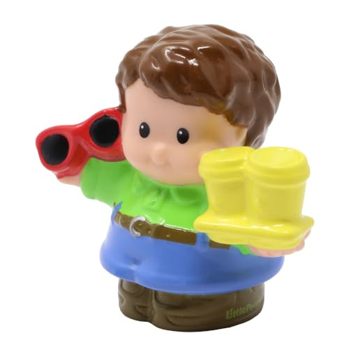 Little People Replacement Part for Fisher-Price Collectible Happy Sounds Home Dollhouse Playset - P3329 - Replacement Dad Figure - Carrying Coffee and Sunglasses