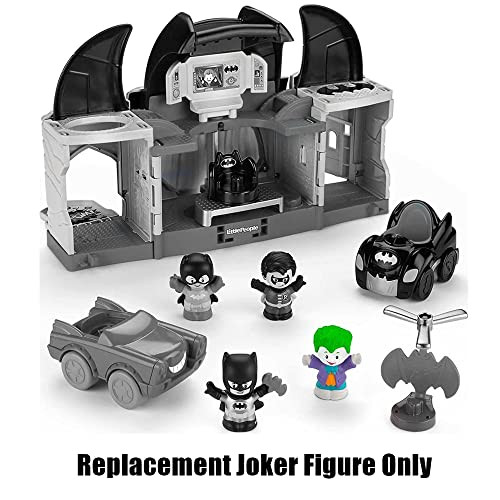 Little People Replacement Part for Fisher-Price Inspired by DC Superfriends Deluxe Batcave Playset HHY77 - Replacement Joker Figure