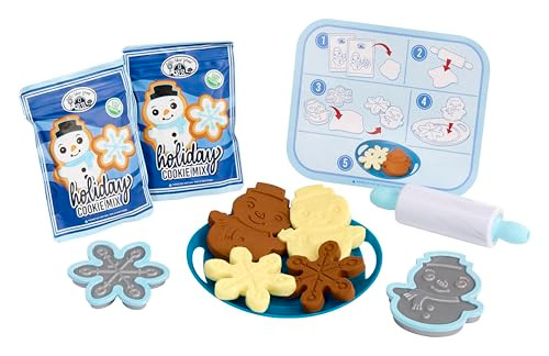 Little Tikes Creative Chefs Holiday Cookies Kit with 6 Accessories, Pretend Play Cooking Set, for Boys and Girls Ages 3+ Years