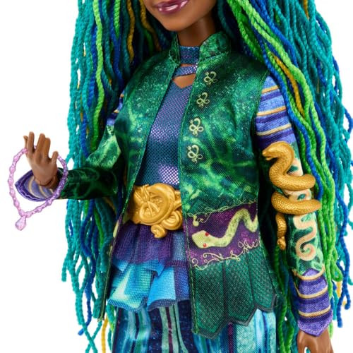 Mattel Disney Descendants: The Rise of Red Fashion Doll & Accessory Uliana, Younger Sister of Ursula with Movie-Inspired Clothes & Necklace