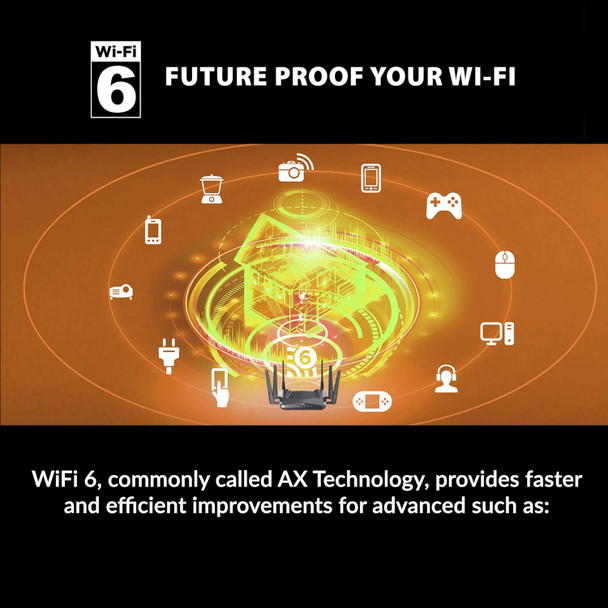 D-Link WiFi 6 Router AX4800 MU-MIMO Voice Control Compatible with Alexa & Google Assistant, Dual Band Gigabit Gaming Internet Network (DIR-X4860-US) D-Link WiFi 6 Router AX4800 MU-MIMO Voice Control Compatible with Alexa & Google Assistant, Dual Band Gigabit Gaming Internet Network (DIR-X4860-US)