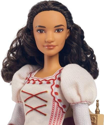 Mattel Universal Wicked Nessarose Fashion Doll & Accessories, Including Wheelchair, with Brown Curly Hair, Poseable & Removable Ballroom Look