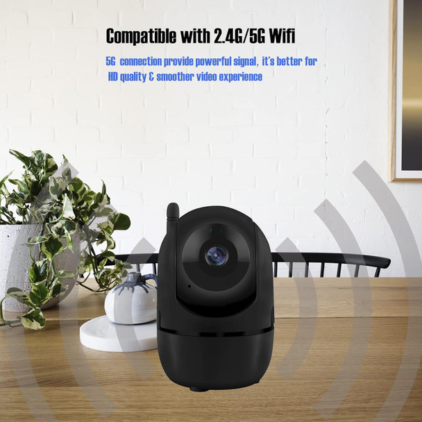 Indoor Security Camera, 2K 5GHz WiFi Camera for Home Security, Dog Pet Camera with Phone App, Motion Tracking, Crying Alert, 2-Way Audio, IR Night Vision, Works with Alexa & Google Assistant (Black) Indoor Security Camera, 2K 5GHz WiFi Camera for Home Security, Dog Pet Camera with Phone App, Motion Tracking, Crying Alert, 2-Way Audio, IR Night Vision, Works with Alexa & Google Assistant (Black)