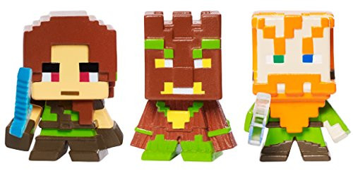 Mattel Minecraft Biome Settlers Series Mini Figure Forest 3-Pack