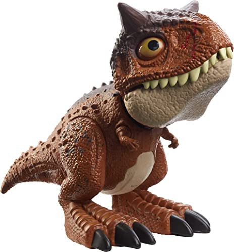 Mattel Jurassic World Camp Cretaceous Action Figure, Chompin™ Carnotaurus Toro Dinosaur Toy with Chimping & Other Motion