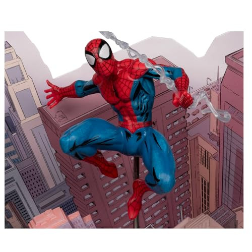 McFarlane Toys Marvel Spider-Man 1:10th Scale Collectible with Scene (The Amazing Spider-Man #1)