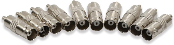 ELECTOP 10 Pack BNC Female Jack to RCA Male Plug Adapter Straight Connector for CCTV Security Camera ELECTOP 10 Pack BNC Female Jack to RCA Male Plug Adapter Straight Connector for CCTV Security Camera