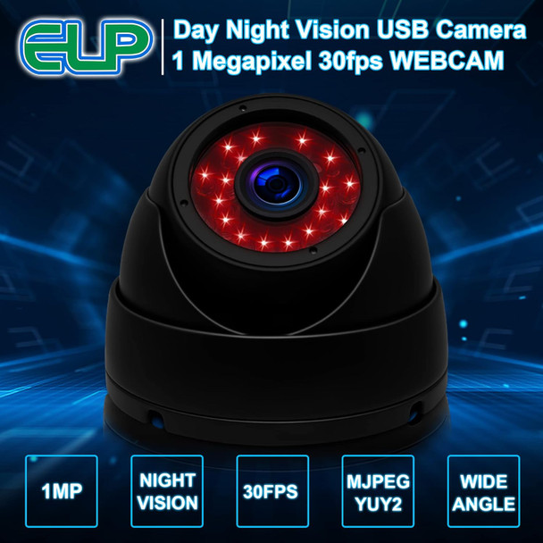 ELP 1megapixel Day Night Vision Indoor&Outdoor CCTV USB Dome Housing Camera Vandal-Proof for House and Pc Industrial Security.CCTV Camera for Baby Monitor, Pets Monitor,Home Security ELP 1megapixel Day Night Vision Indoor&Outdoor CCTV USB Dome Housing Camera Vandal-Proof for House and Pc Industrial Security.CCTV Camera for Baby Monitor, Pets Monitor,Home Security