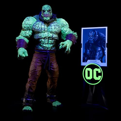 McFarlane Toys - DC Multiverse Killer Croc (Batman: Arkham Asylum) Glow in The Dark Edition Mega Figure Gold Label,  Exclusive