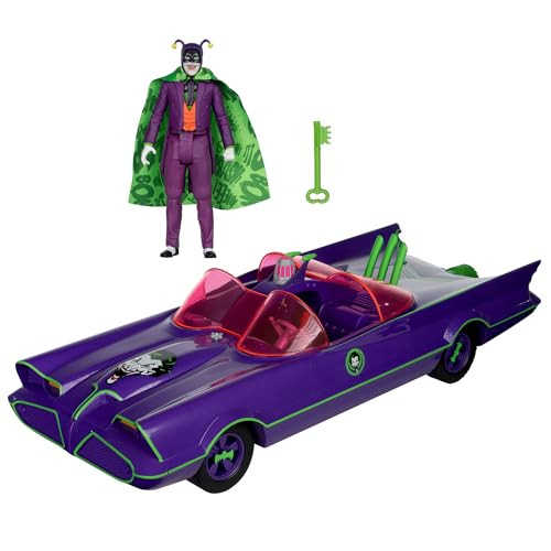 McFarlane Toys - DC Retro Batmobile & The Joker (Batman 66') 2pk, Gold Label,  Exclusive